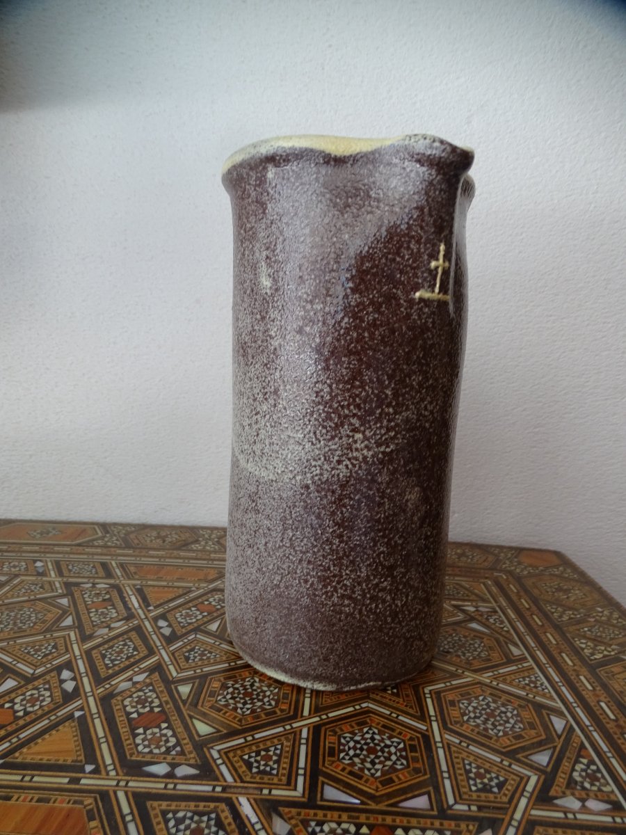 Pierre Pêcheur Glazed Terracotta Pitcher-photo-2