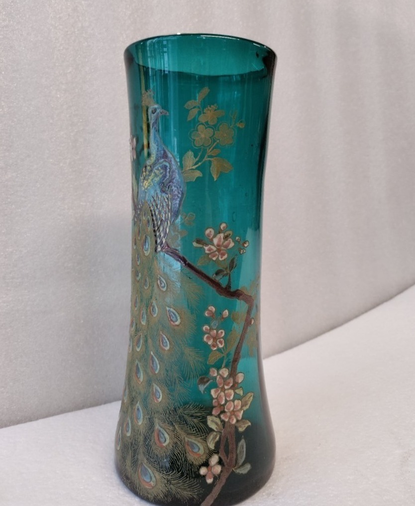 Montjoye/Legras vase au paon-photo-2