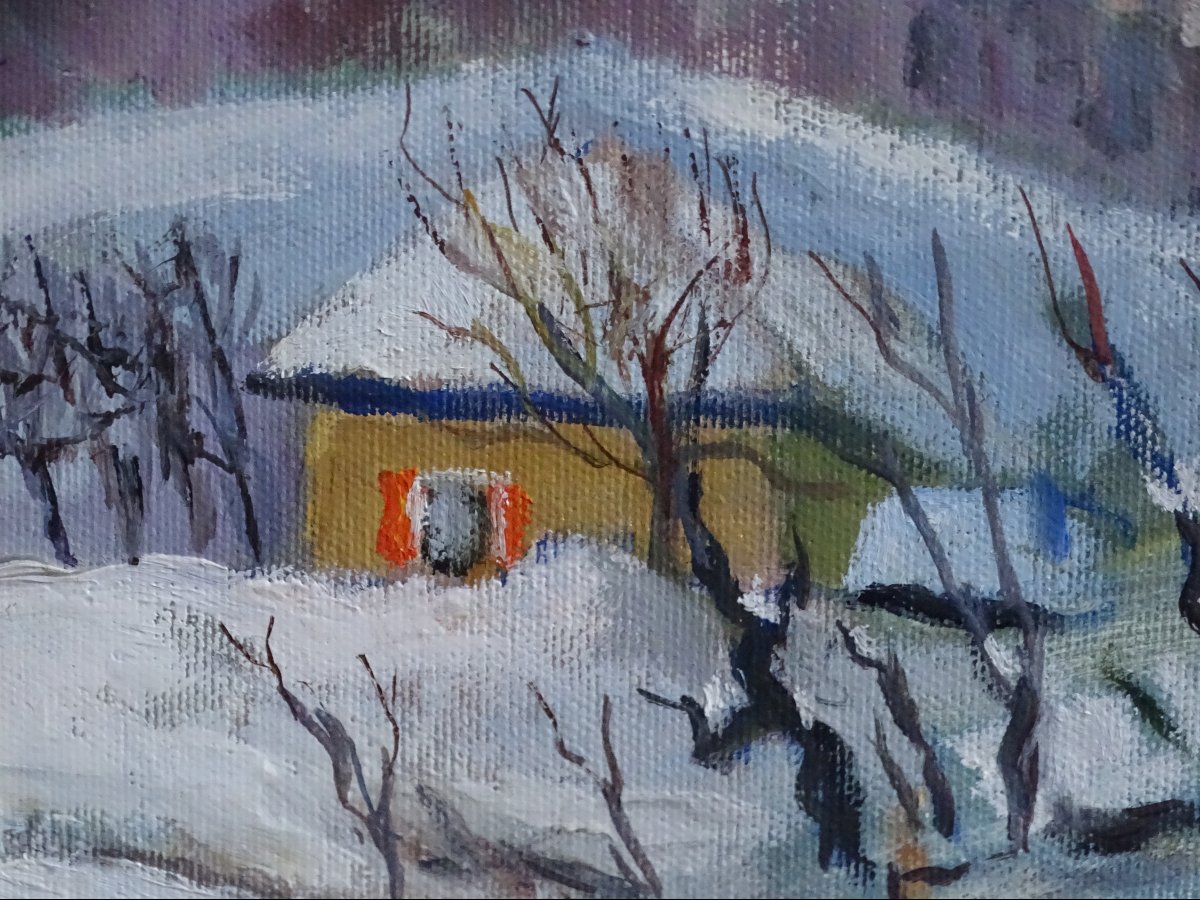 Suzanne Lemaire paysage de neige  dans le Vercors-photo-3