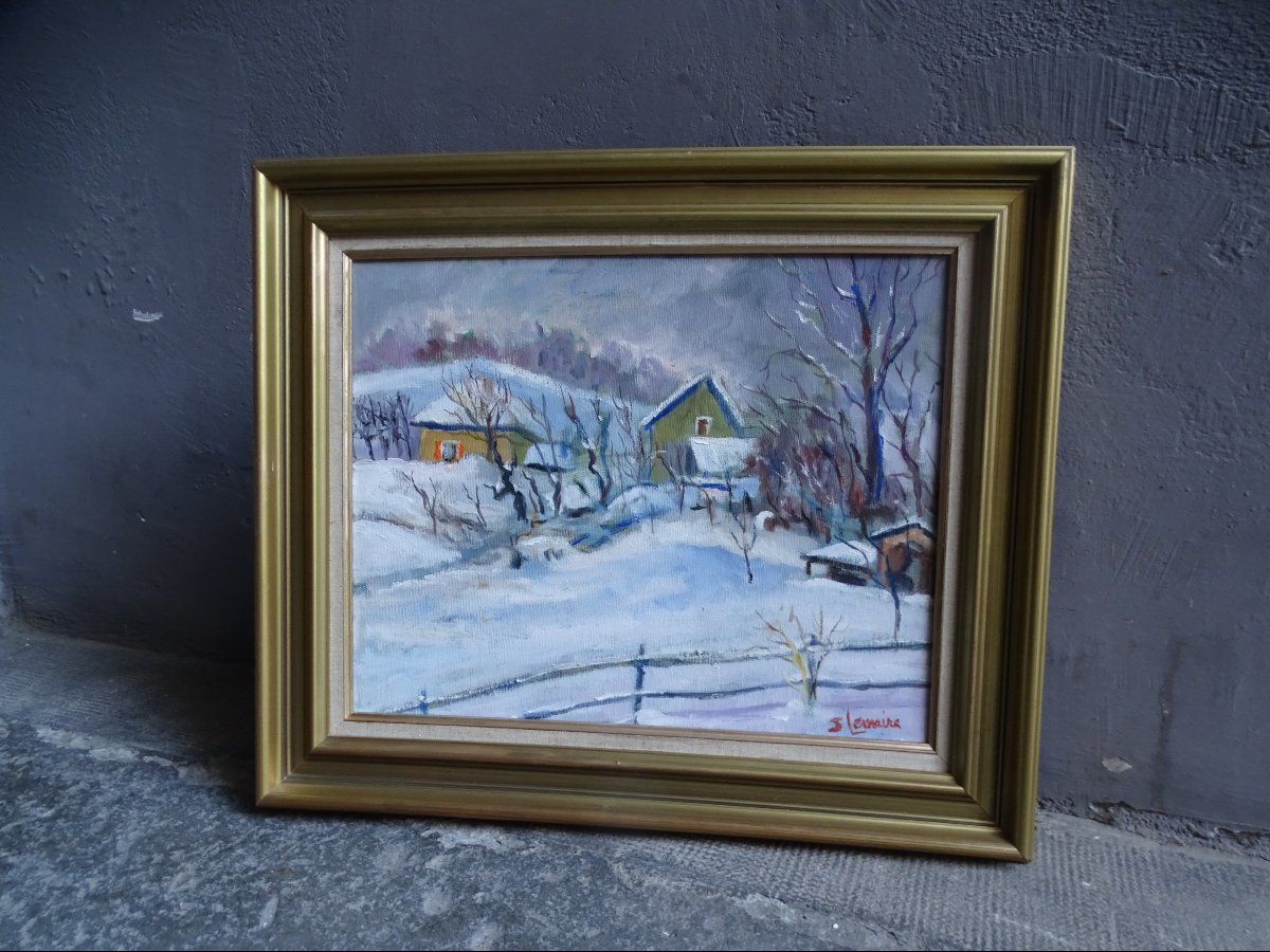 Suzanne Lemaire paysage de neige  dans le Vercors-photo-2