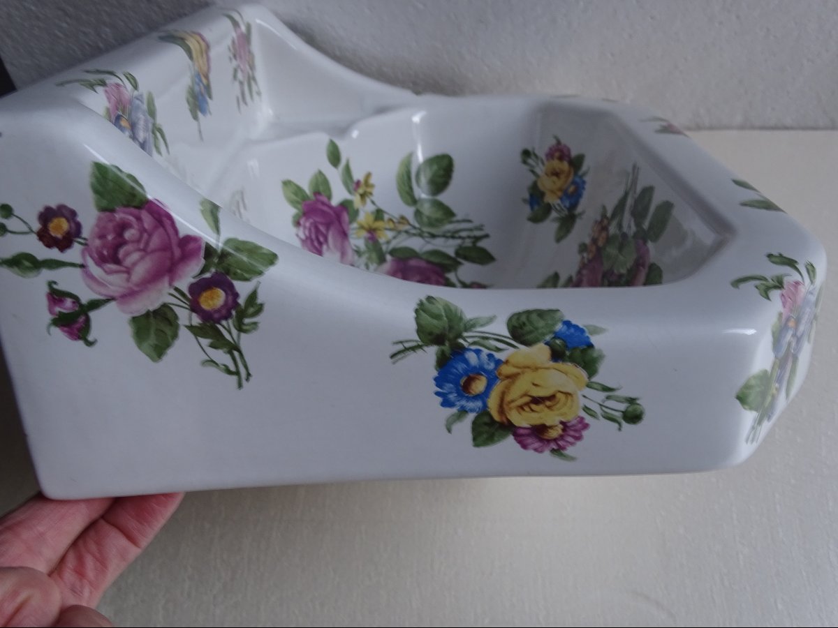 Paris Porcelain Small Sink And Soap Dish 1950s-photo-2