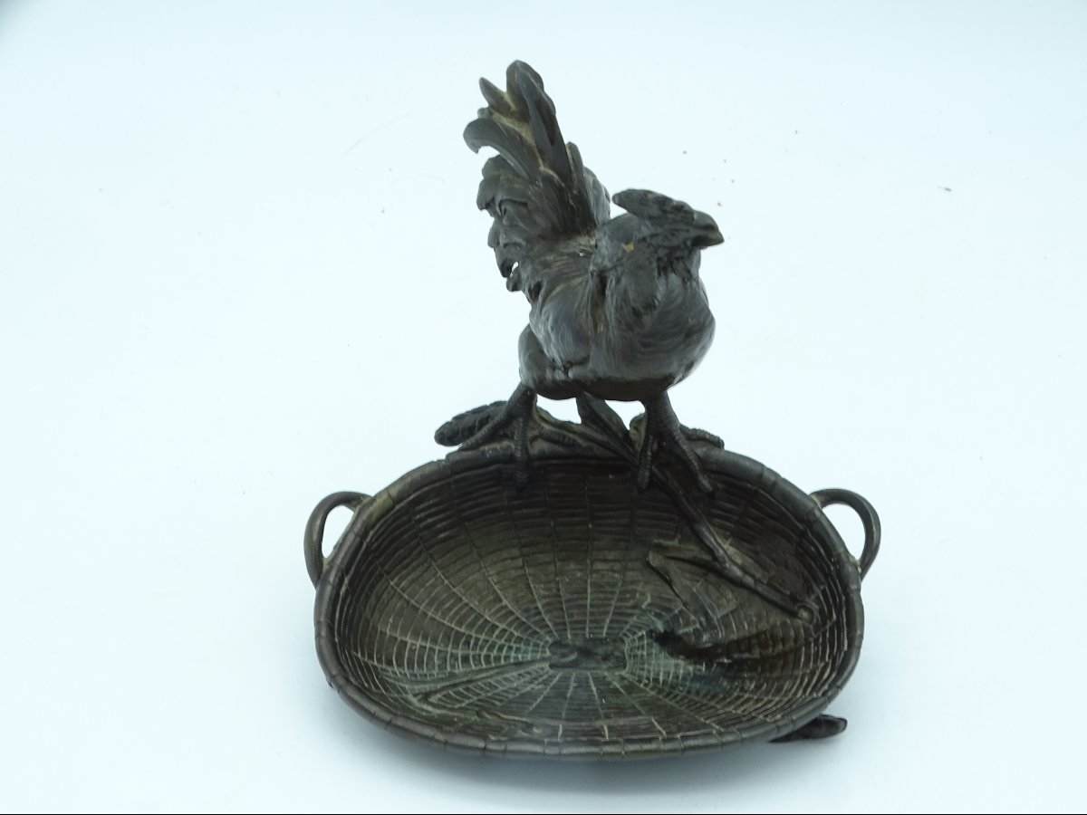 Bronze Coq P. Lecourtier-photo-3