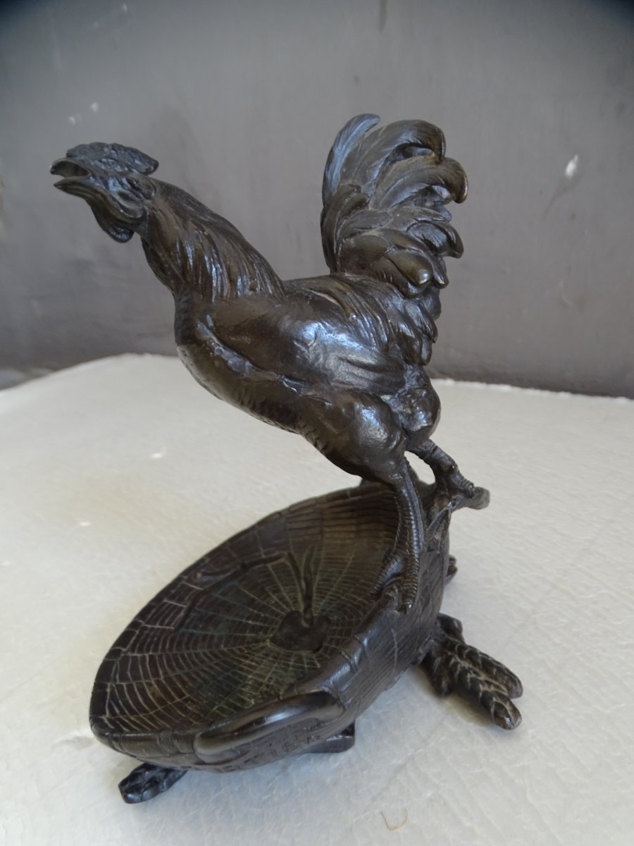 Bronze Coq P. Lecourtier-photo-3