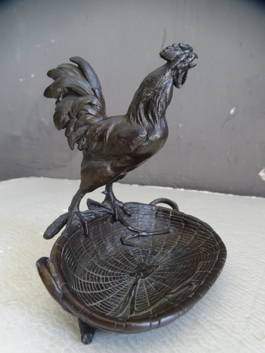 Bronze Coq P. Lecourtier-photo-1
