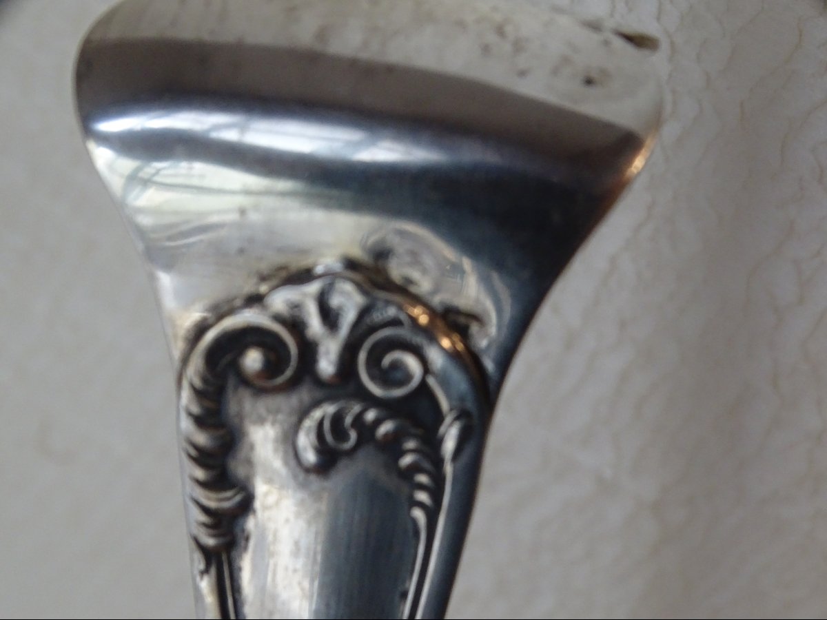 Large Ice Bucket And Tongs Made Of 800 Silver-photo-3
