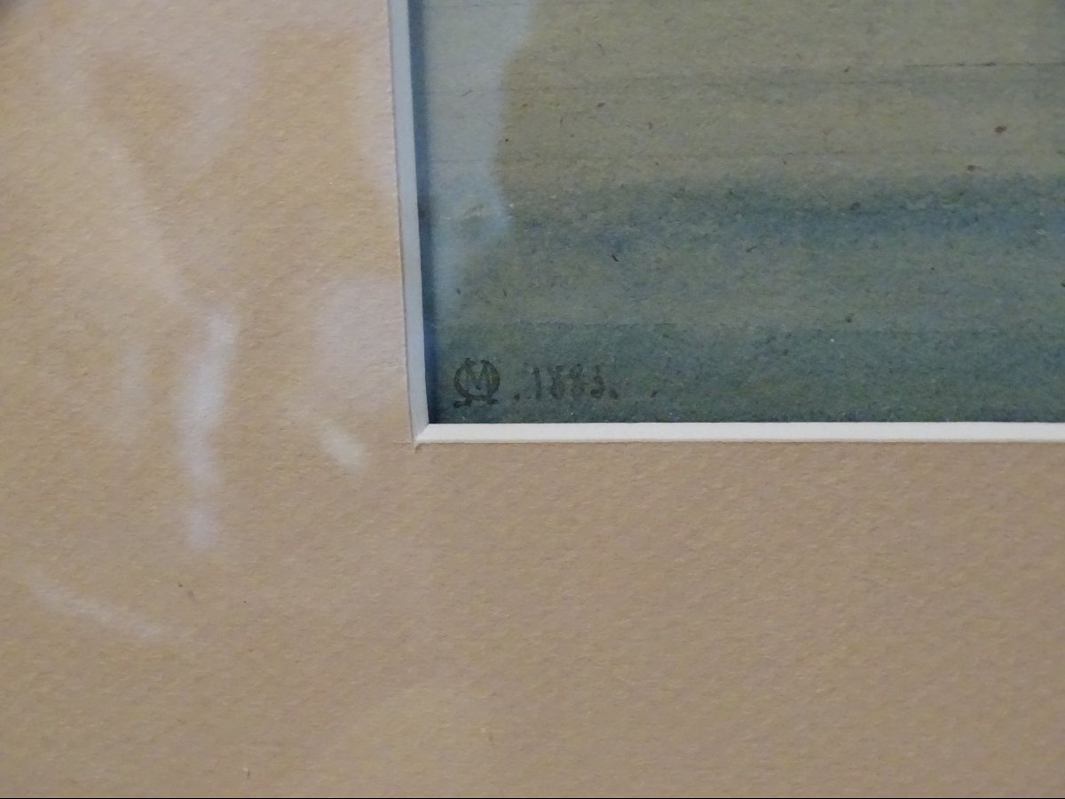 Watercolor Lakeside 1883-photo-3