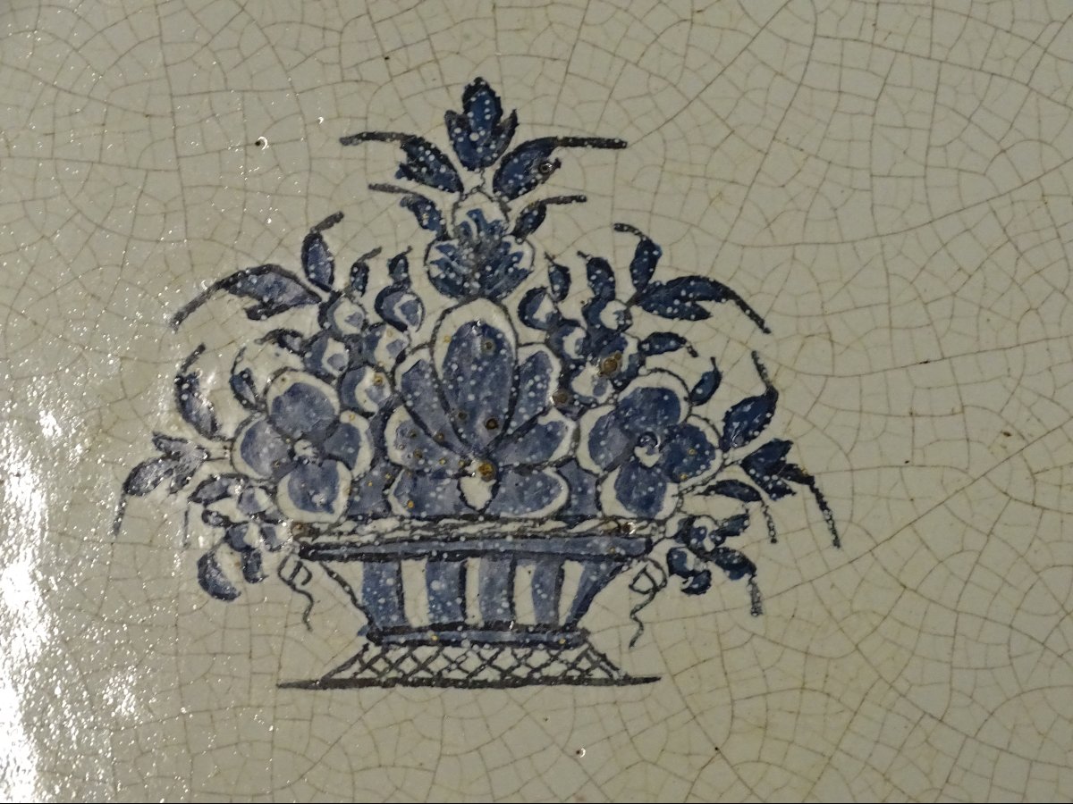 "cul Noir" Large Deep Dish From Rouen Or Forges -les-eaux-photo-2