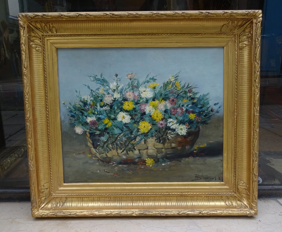 Flowers Oil On Canvas Of Brument 1883
