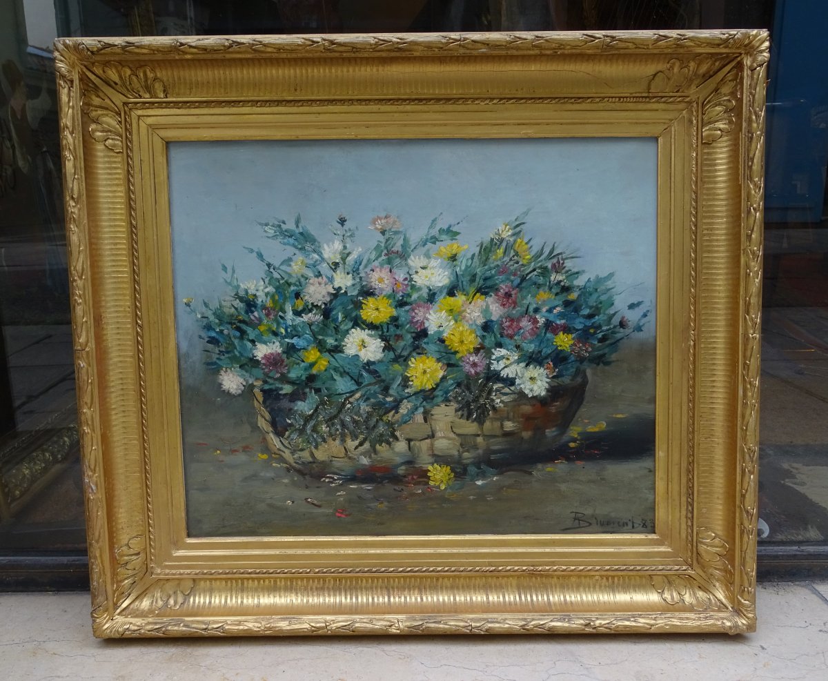 Fleurs Huile Sur Toile De Brument 1883