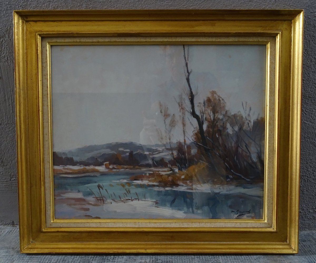 Marin Genoud Snow Landscape (ain) Early 20th