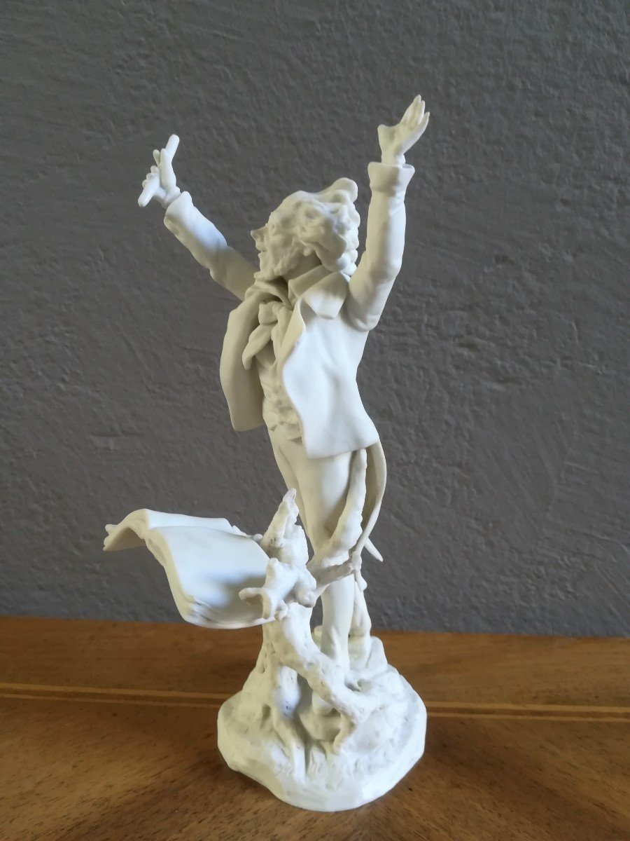 Biscuit Statuette Conductor Late 19th / Early 20th-photo-4