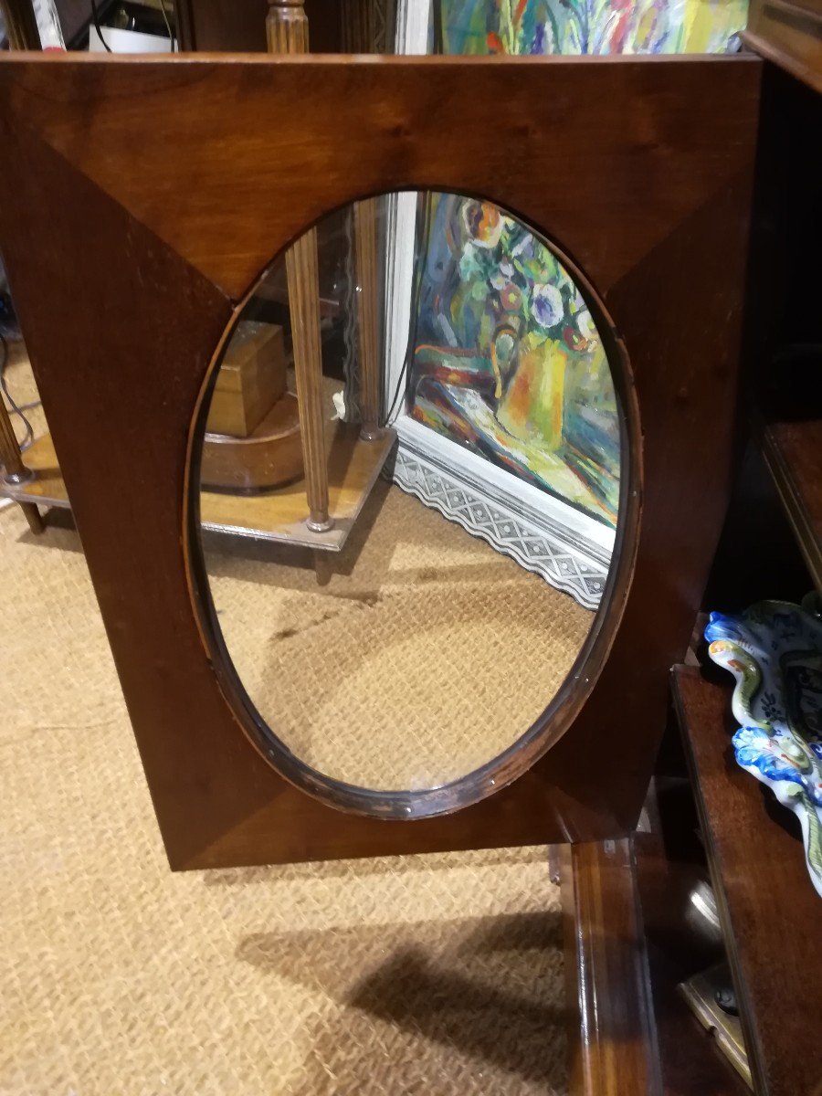 Mahogany Glass Sideboard 19th-photo-3