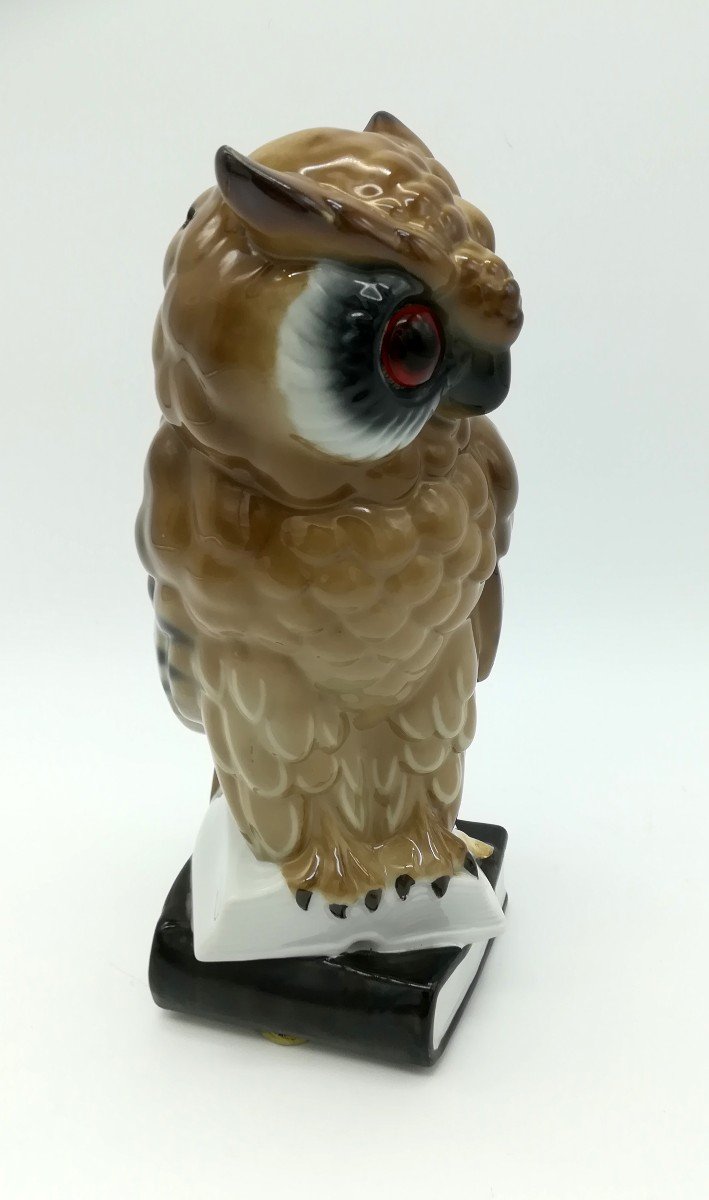 1940s / 1950s Porcelain Owl Night Light-photo-3