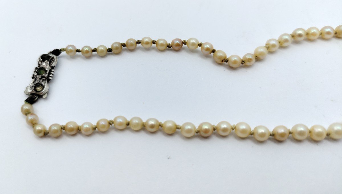 Cultured Pearl Necklace 1940s/50s-photo-2