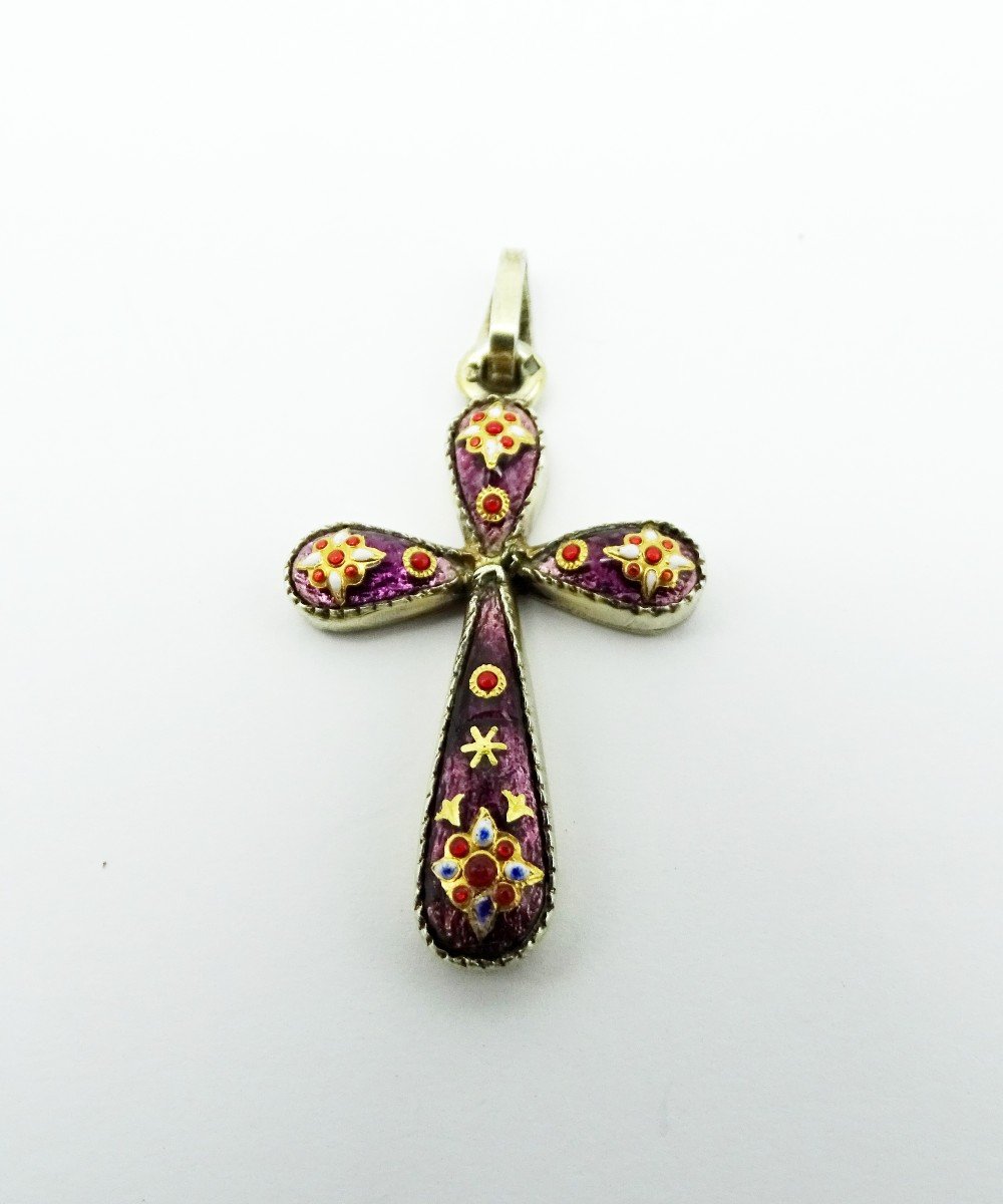 Cross In Bresse Enamels 19th