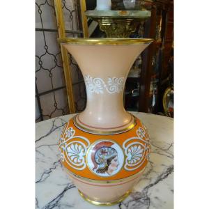 Large Vase In Opaline Charles X