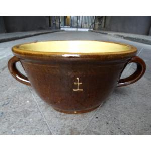 Chirens Cup With Handles Signed Pêcheur 20th