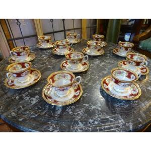 12 Tasses à Café En Porcelaine Anglaise Années 70