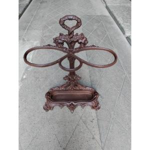 Cast Iron Umbrella Stand Art Nouveau