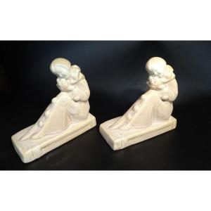 Serre-livres en Céramique Odyv Art Déco