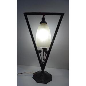 Daum Art Deco Lamp