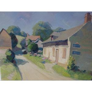 Village Houses Painting