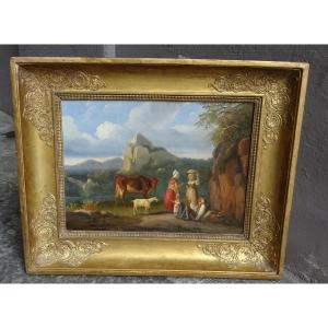 The Conversation Oil On Canvas 19th