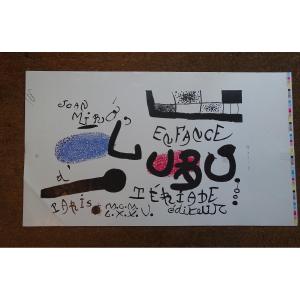 Miro Affiche L'Enfance d'Ubu