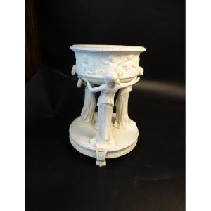 Centre de Table en Biscuit Art Nouveau