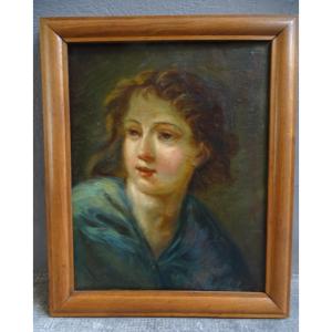 Jean-Baptiste Greuse (d'après) Huile sur toile 19ème