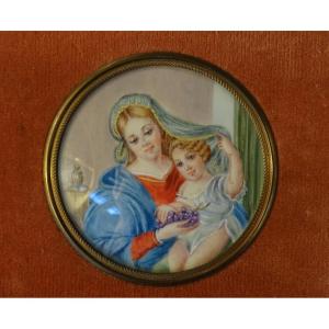 Miniature Virgin With Child