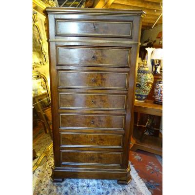 Walnut Chest Louis Philippe 2nd Half Of The 19th