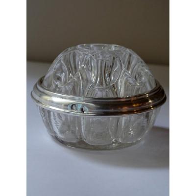 Glass And Silver Flower Holder 20th