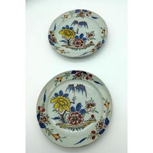 Pair Of 18th Delft Plates