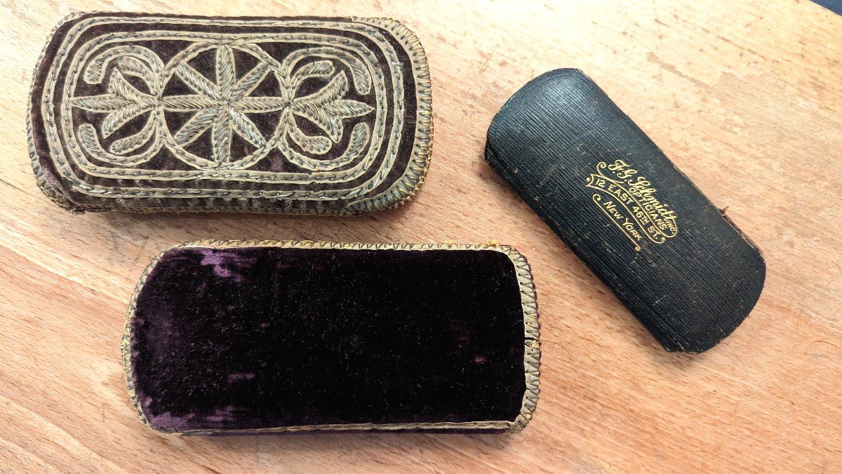 Ottoman Case Holder, 19th, In Embroidered Velvet-gold Nose Clip-new-york-photo-3