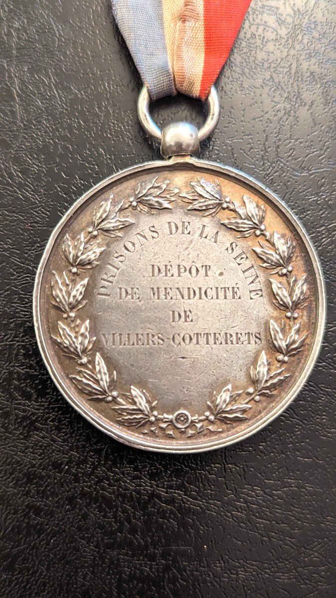 Rare et curieuse médaille 19ème-Prison-Mendicité-Buandière