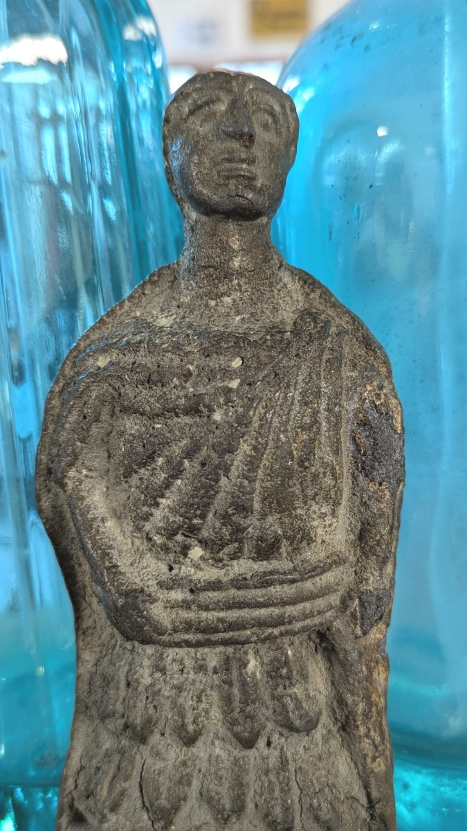 Votive Statuette, In Lead - Roman Soldier-photo-2