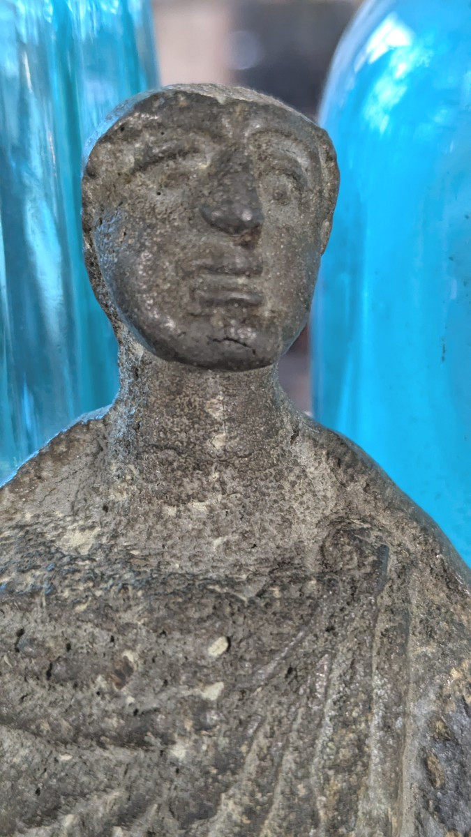 Votive Statuette, In Lead - Roman Soldier-photo-2