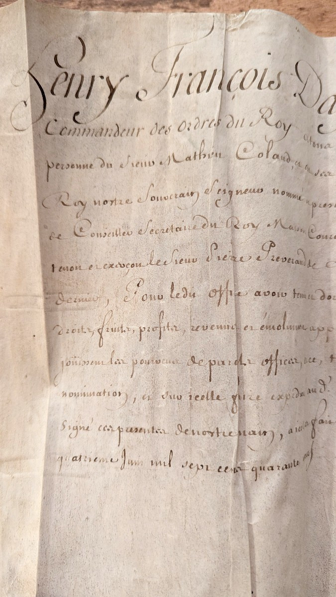 Chancellor Of France, Hf d'Aguesseau - Document On Vellum - 1749-photo-2