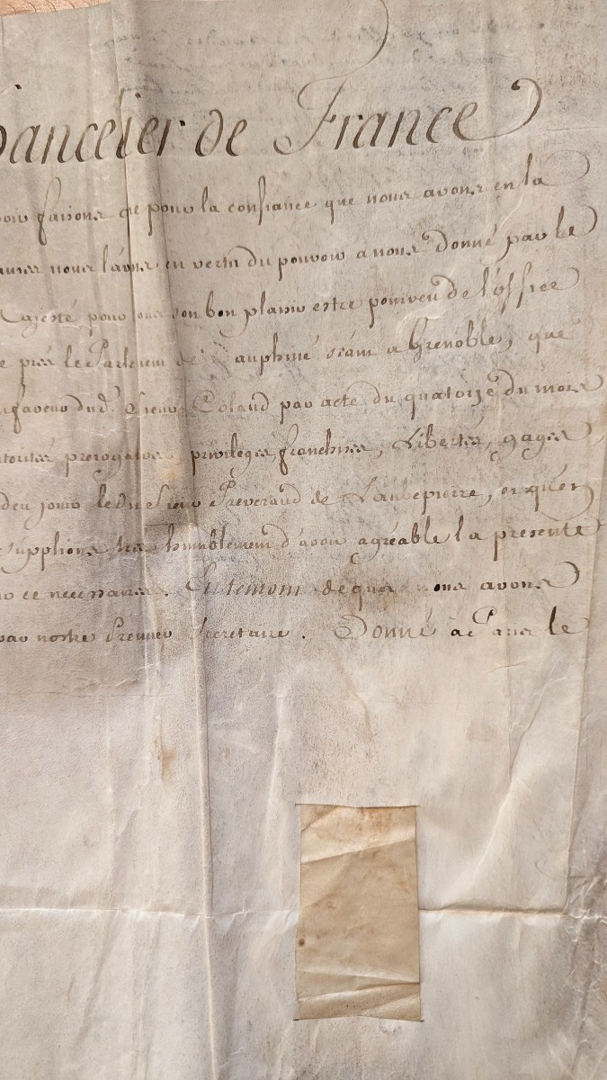 Chancellor Of France, Hf d'Aguesseau - Document On Vellum - 1749-photo-4