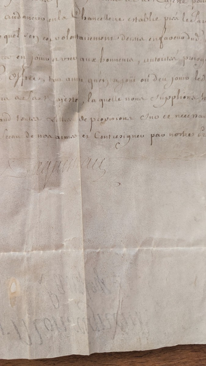 Chancellor Of France, Hf d'Aguesseau - Document On Vellum - 1749-photo-1