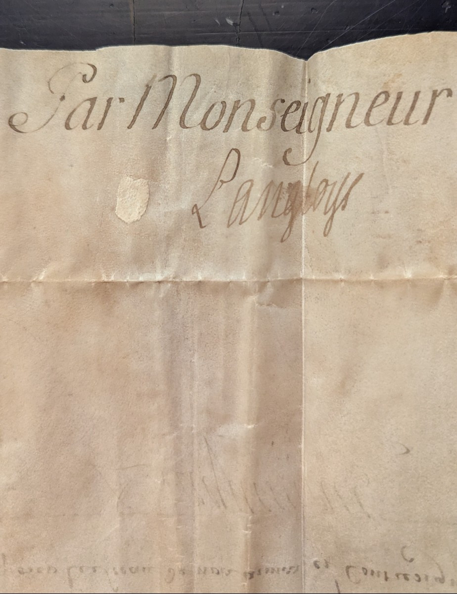 Chancellor Of France, Hf d'Aguesseau - Document On Vellum - 1749-photo-3