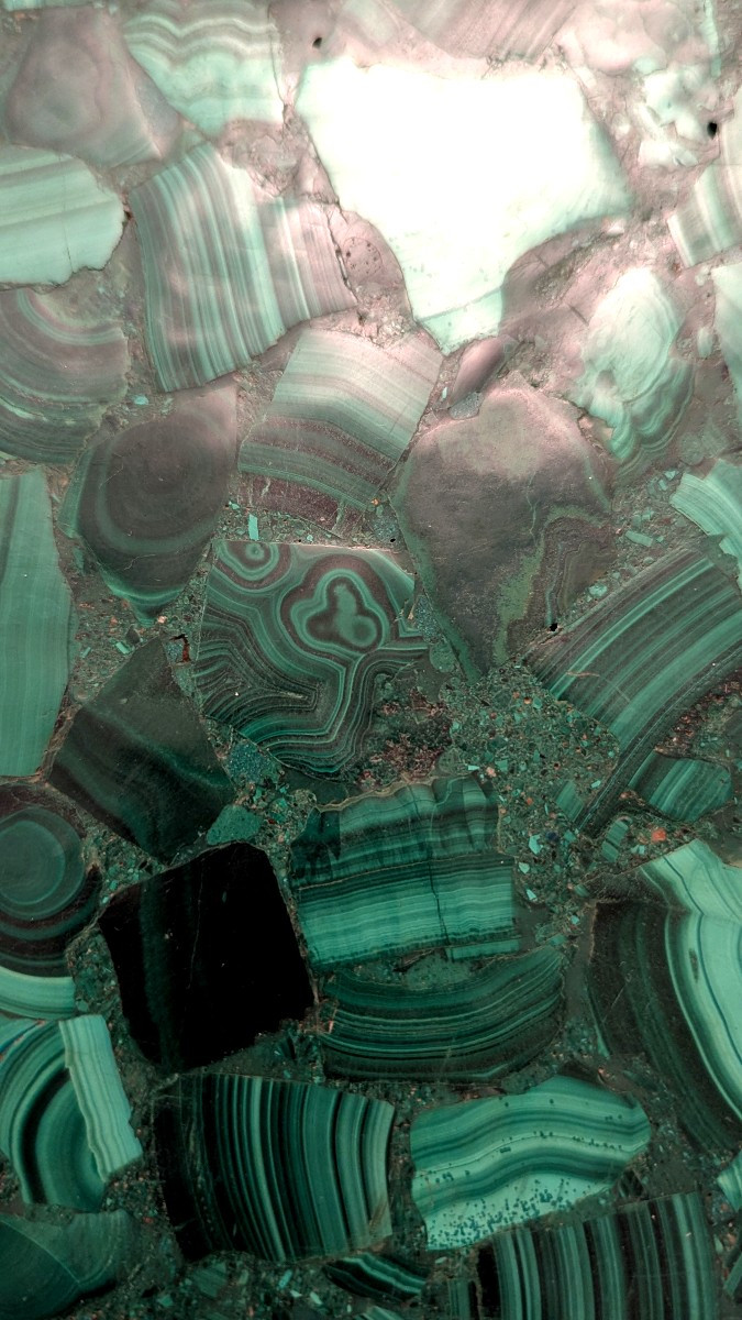 Grande coupe en malachite du Congo-Design 70-photo-3