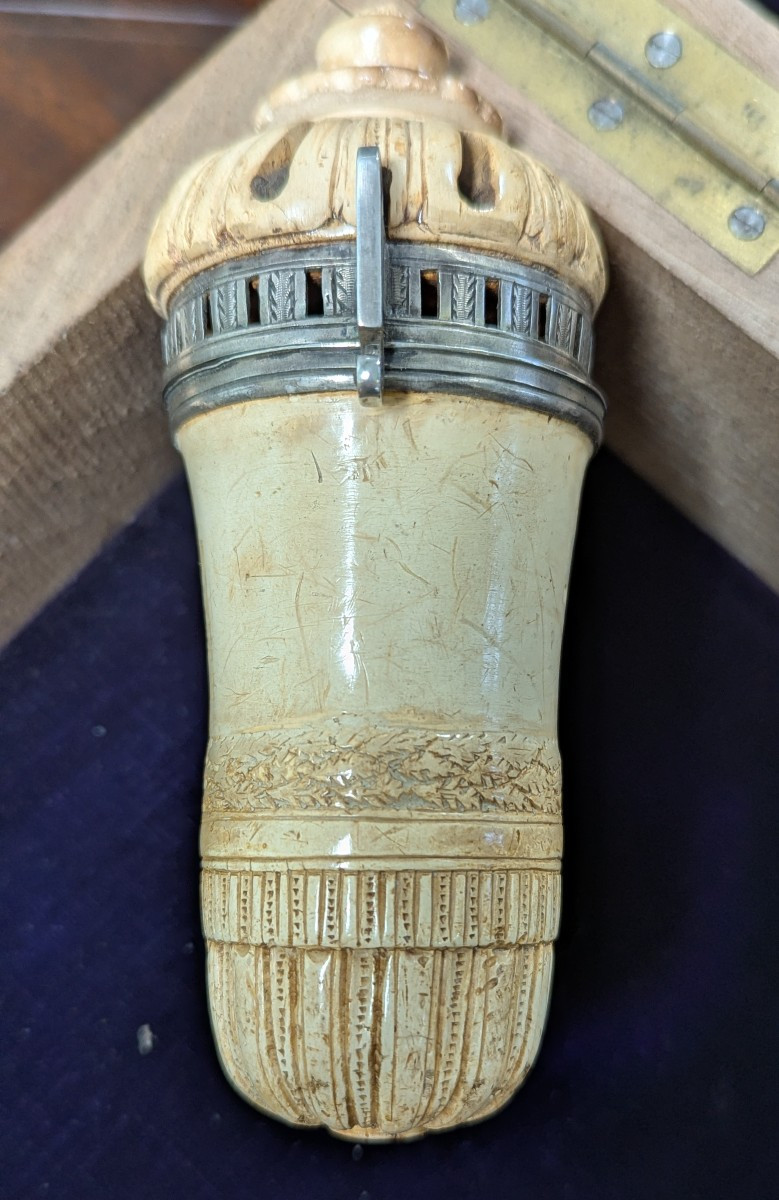 Impressive Pipe Bowl, Made Of Meerschaum And Solid Silver - Late 18th/early 19th Century-photo-4