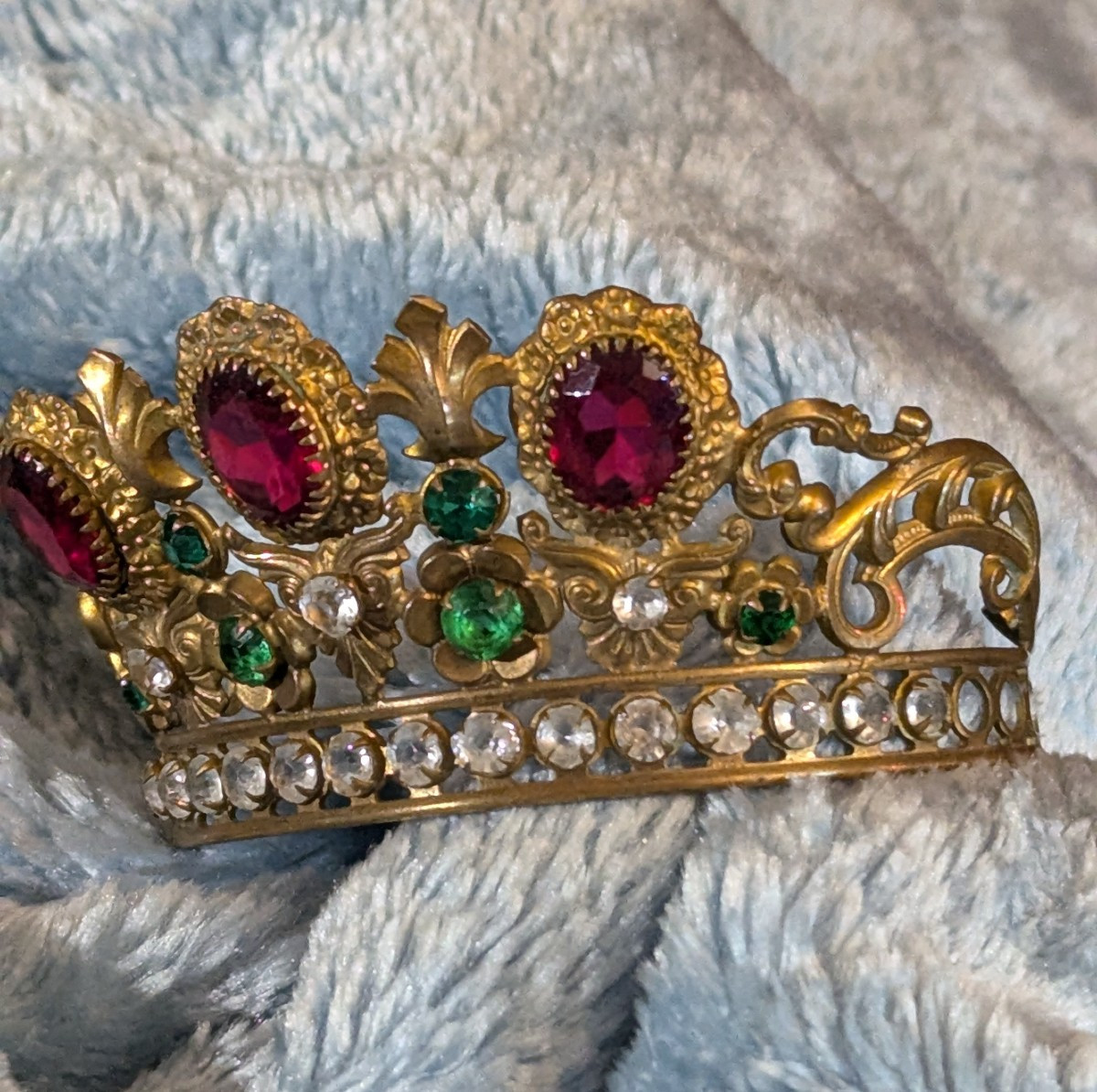 Couronne pour statue religieuse, 19ème-Vierge-Bijou d'opéra-photo-4