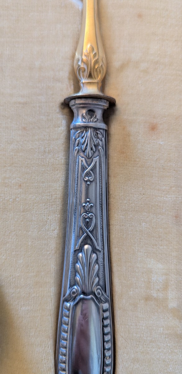 Two-piece Strawberry Serving Set, Silver And Gold-tone Metal-photo-3