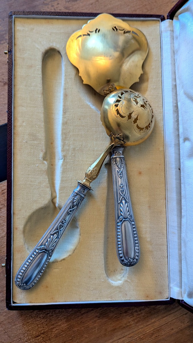 Two-piece Strawberry Serving Set, Silver And Gold-tone Metal-photo-4