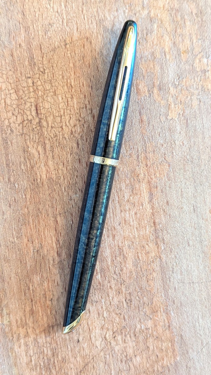 Fountain Pen, Waterman, Vintage - Lacquer And Gold Nib