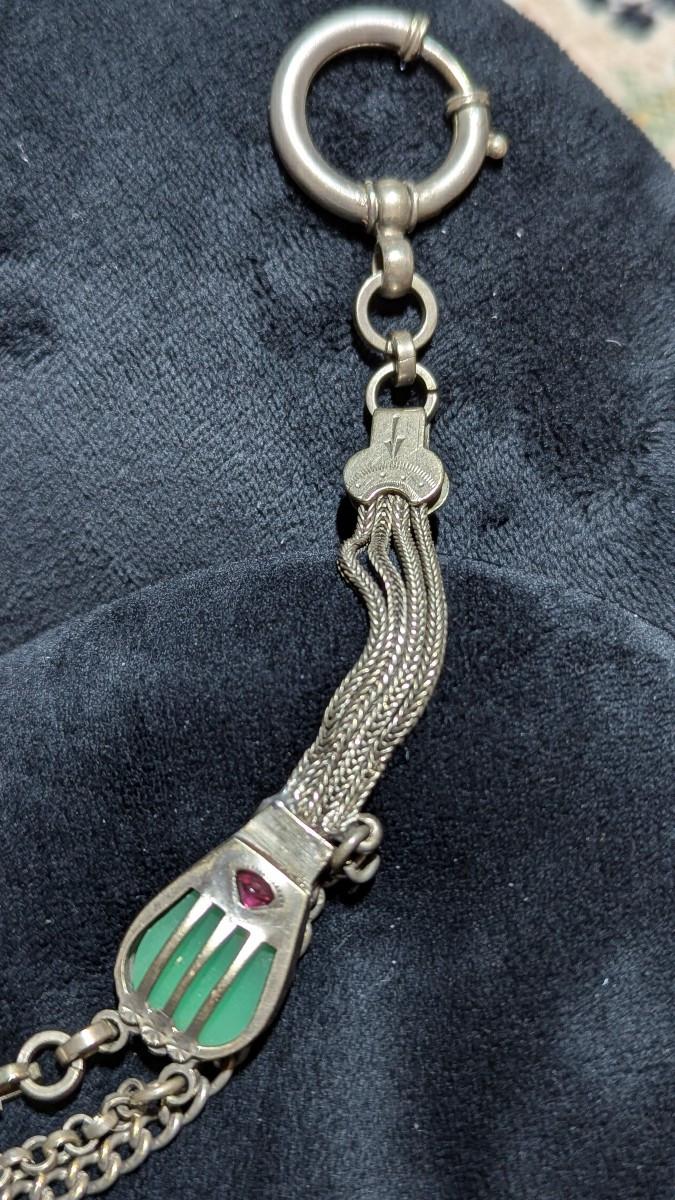 Art Deco And Uranium: Watch Chain-jewelry-chatelaine-photo-3