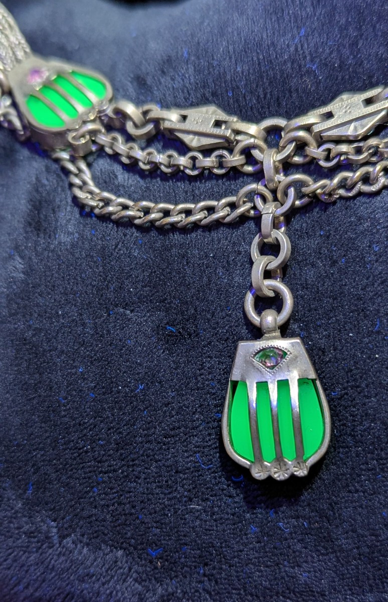 Art Deco And Uranium: Watch Chain-jewelry-chatelaine-photo-4